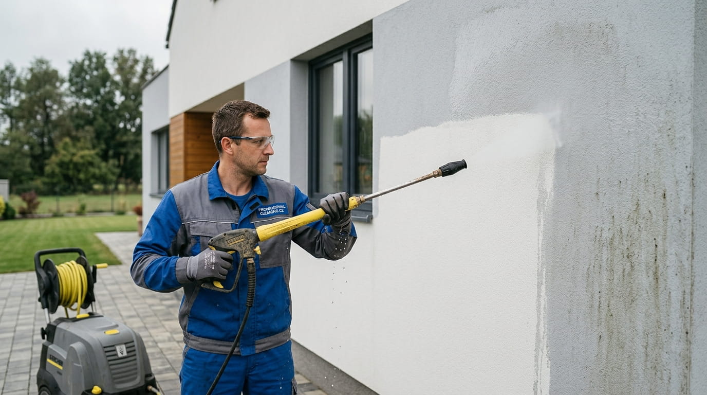 Fasáda není beton: Proč jí vysoký tlak může pořádně ublížit